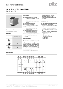 P2HZ X1.10P Data sheet