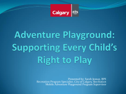 Adventure Playground Supporting Every Child`s Right to Play