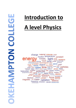 Physics - Okehampton College