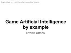 Game Artificial Intelligence by example