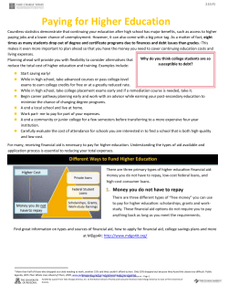 Microsoft Word - Paying for Higher Education Lessson Plan 2.3.5