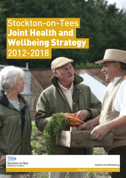 Stockton-on-Tees Joint Health and Wellbeing Strategy 2012-2018