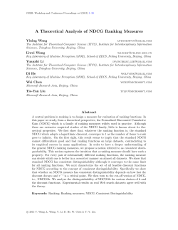 A Theoretical Analysis of NDCG Ranking Measures
