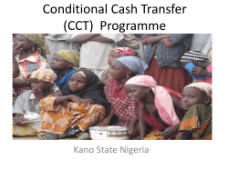 CCT Programme in Kano State Nigeria