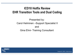 ICD10 Tools - MMIC Health IT