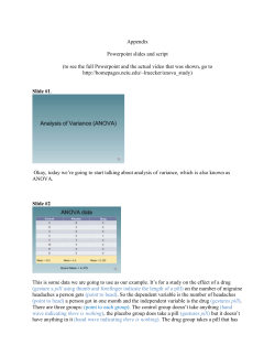 Appendix Powerpoint slides and script (to see the full Powerpoint