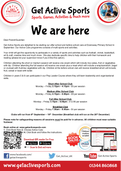 Clubs(1) - Downsway Primary School