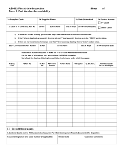 AS9102 First Article Inspection Sheet of