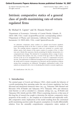 Intrinsic comparative statics of a general class of profit