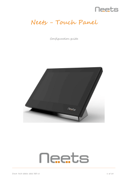 Set the Touch Panel IP address