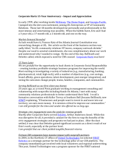 Impact and Appreciation. Please click here to read