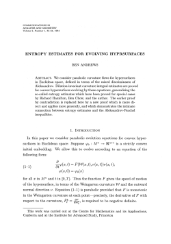 ENTROPY ESTIMATES FOR EVOLVING HYPRSURFACES BEN
