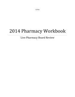 2014 Pharmacy Workbook