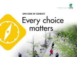 upm code of conduct - UPM | The Biofore Company