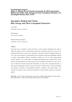 Engaging Twitter as a medium for energy