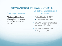 Today`s Agenda 1/28 APUSH