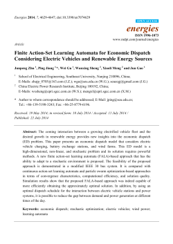 Finite Action-Set Learning Automata for Economic Dispatch