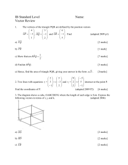 IBSL Vector Review_updated to 2013 IBSL Vector