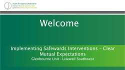 Clear Mutual Expectations - Improving mental health quality and