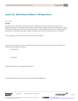 Grade 6 Mathematics Module 4, Topic G, Lesson 29