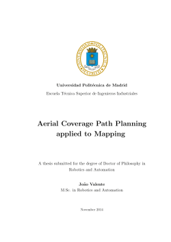 Aerial Coverage Path Planning applied to Mapping