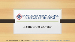 OAP - SRJC Older Adults Program