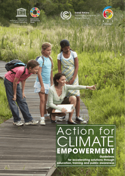 Action for climate empowerment - UNESDOC Database