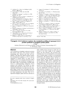 the metabolite profiling of repressed 14-3