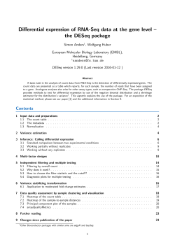 Differential expression of RNA-Seq data at the gene