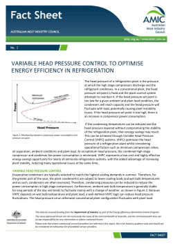 2 08 Fall variable head pressure control to optimise energy