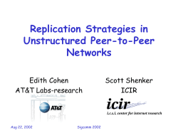 Replication Strategies in Unstructured Peer-to