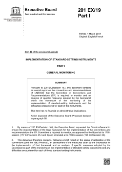 Implementation of standard-setting instruments