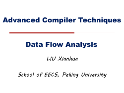 Advanced Compiler Techniques