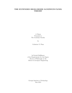 the extended high-order sandwich panel theory