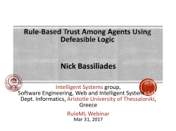 Rule-Based Trust Among Agents Using Defeasible Logic