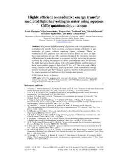 Highly efficient nonradiative energy transfer