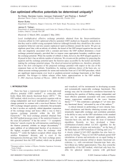 Can optimized effective potentials be determined uniquely?