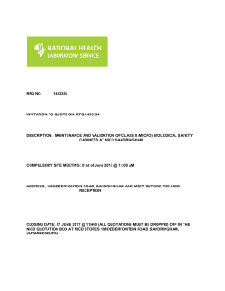 RFQ NO: _____1433254_______ INVITATION TO QUOTE ON: RFQ