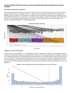 Text S1. Inspection of the RNA-seq data set to ensure appropriate