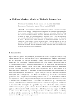 A Hidden Markov Model of Default Interaction