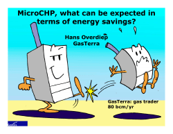 MicroCHP, what can be expected in terms of energy