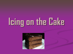 Icing on the Cake - Game Creation Society Stage