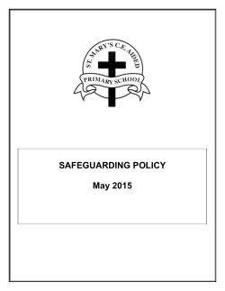 Safeguarding policy 2016
