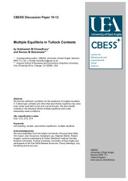Multiple equilibria in Tullock contests