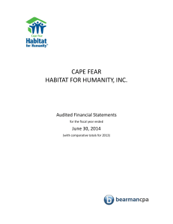 Habitat Financial Statements (6 30 14).xlsx