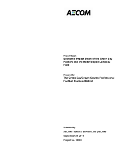 Economic Impact Study of the Green Bay Packers and the
