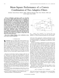 Mean-Square Performance of a Convex Combination of Two