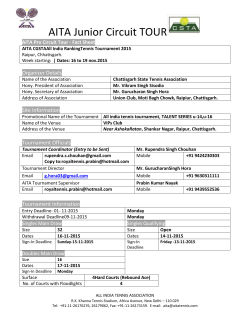 Fact Sheet - All India Tennis Association