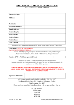 ballymena carfest 2017 entry form