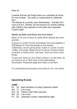 Newsletter June 2017 - Fall River Restaurant